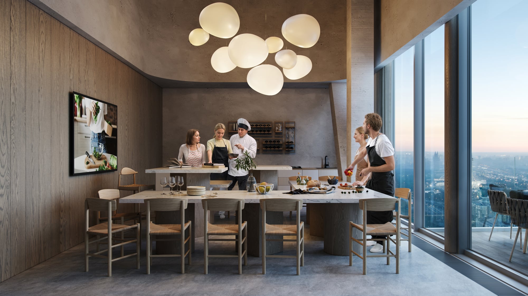 Гостиная для кулинарных мастер-классов 