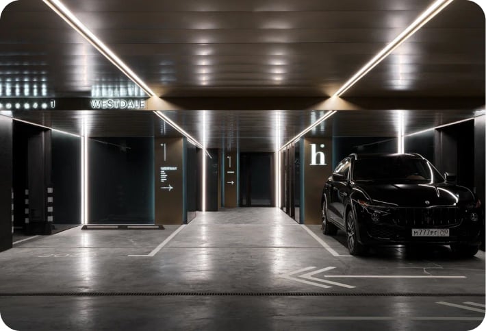 Modern parking facility