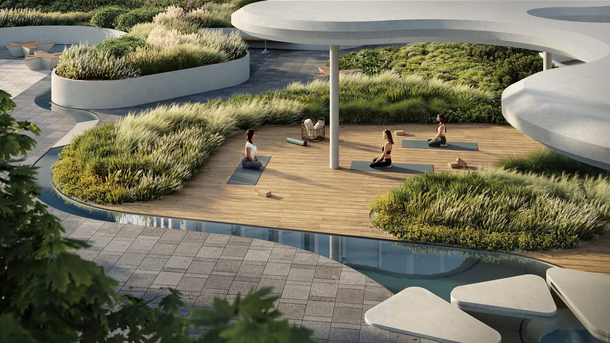 Площадка для йоги 